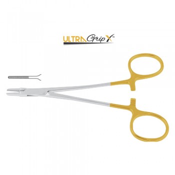 UltraGripX™ TC Ryder-Vascular Needle Holder Stainless Steel, 26 cm - 10 1/4"